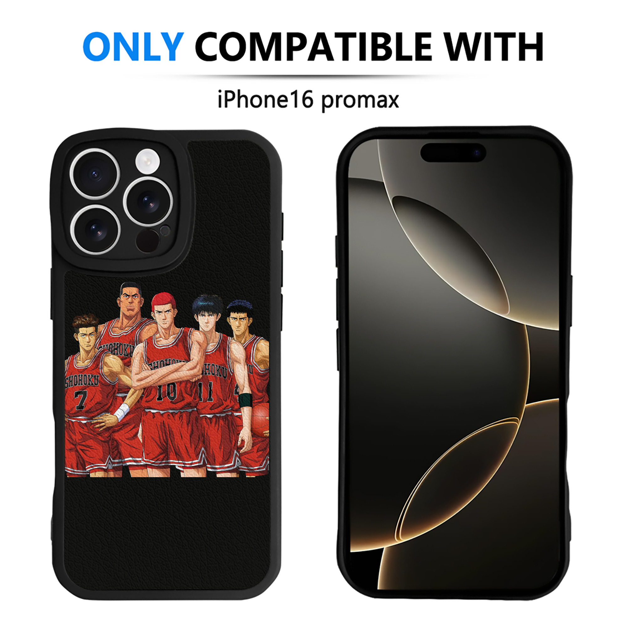 （画像用） SLAM DUNK／スラムダンク 【iPhone 16シリーズ対応】シリコンスマホケース（レザー調） 材質：シリコン